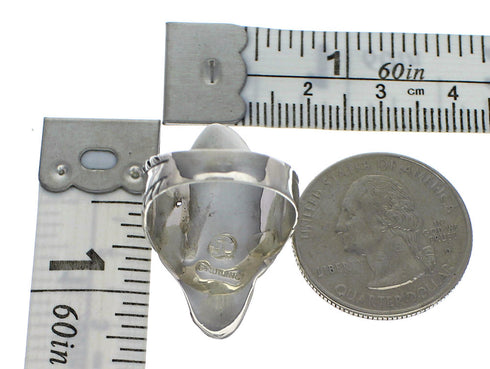 Genuine Sterling Silver Turquoise Southwest Ring Size 5-3/4 FX93325